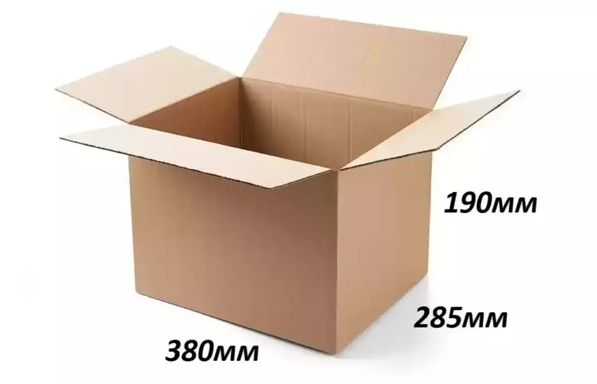 ГОФРОКОРОБ №16, 380 х 285 х 190мм, Т-23, С, бурый