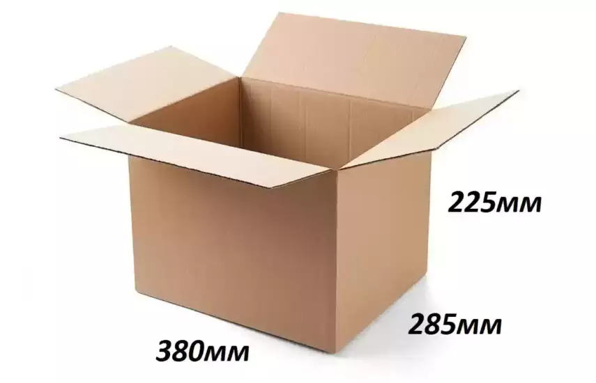 ГОФРОКОРОБ №17, 380 х 285 х 225мм, Т-23, С, бурый