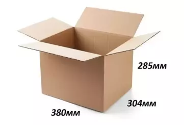 ГОФРОКОРОБ №38, 380 х 304 х 285мм, Т-23, С, бурый
