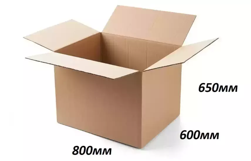 ГОФРОКОРОБ 800 х 600 х 650мм, Т-24, С, бурый